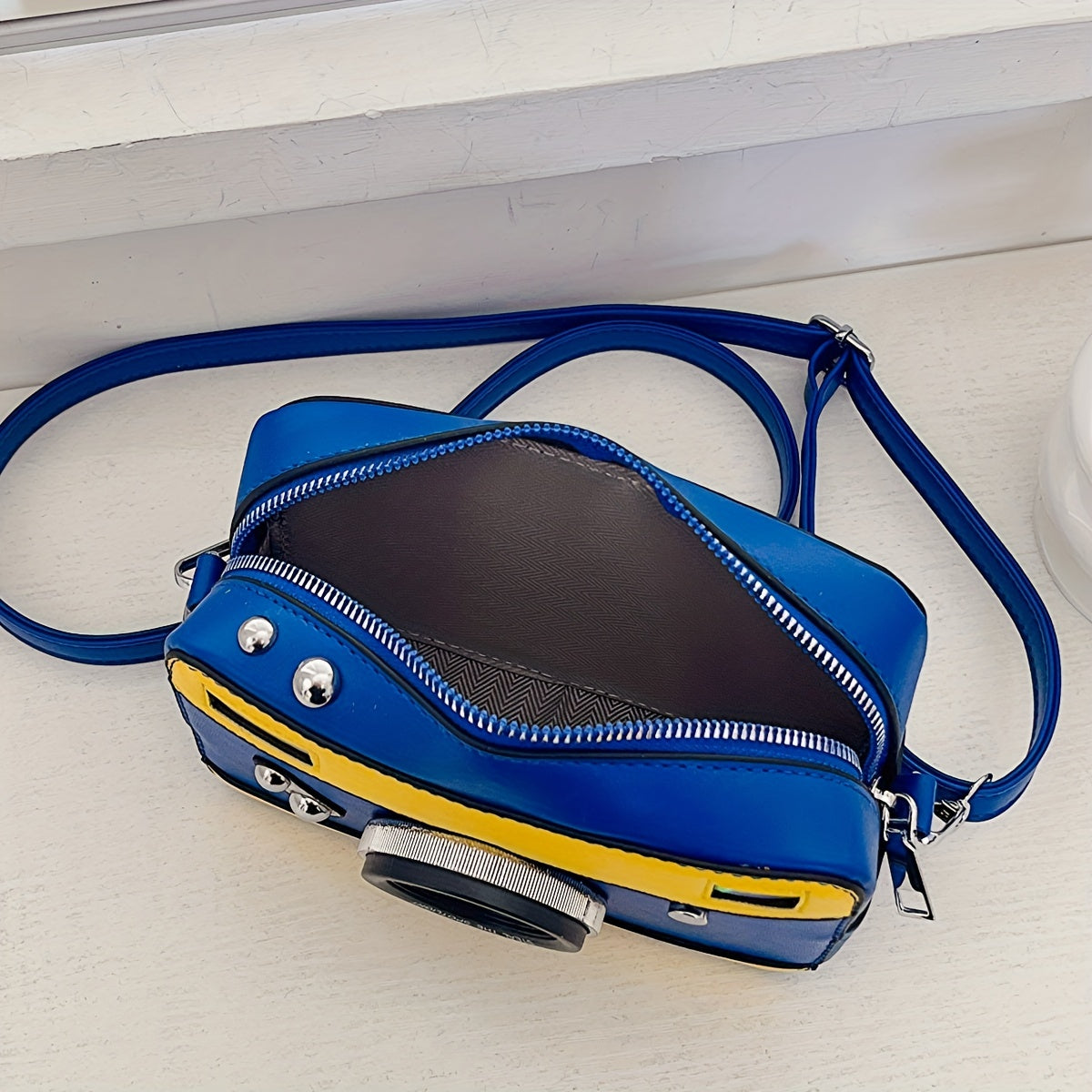 Fashion Camera Shape Shoulder Bag - Casual Square Crossbody Bag