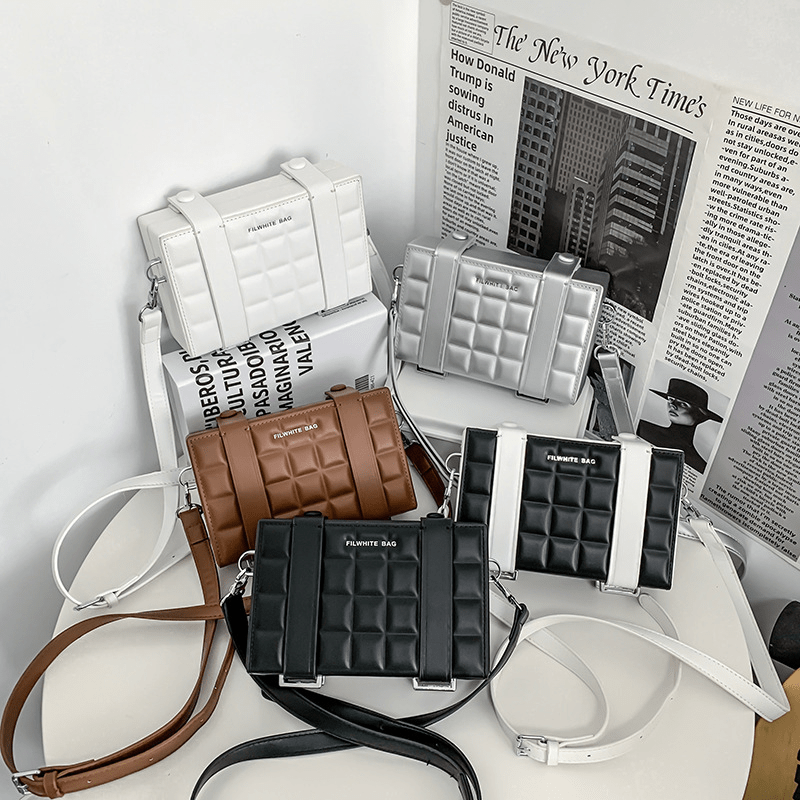 Trendy Argyle Square Crossbody Bag - New Small Shoulder Bag