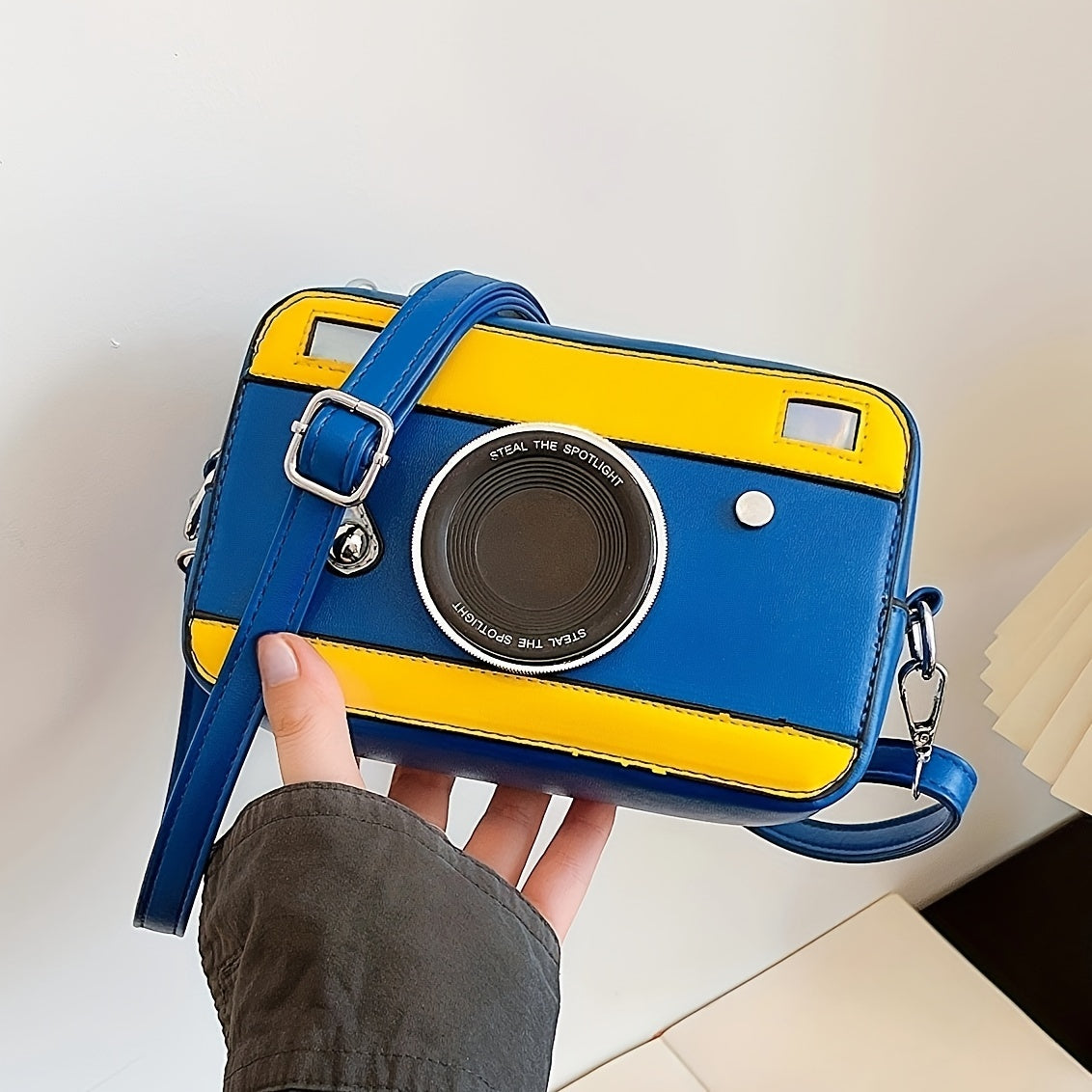 Fashion Camera Shape Shoulder Bag - Casual Square Crossbody Bag