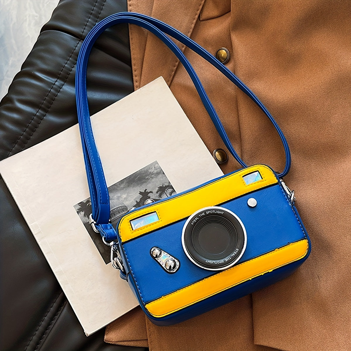 Fashion Camera Shape Shoulder Bag - Casual Square Crossbody Bag