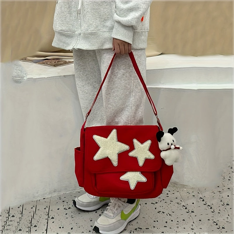 Cute Pentagram Messenger Bag - College Student Bookbag