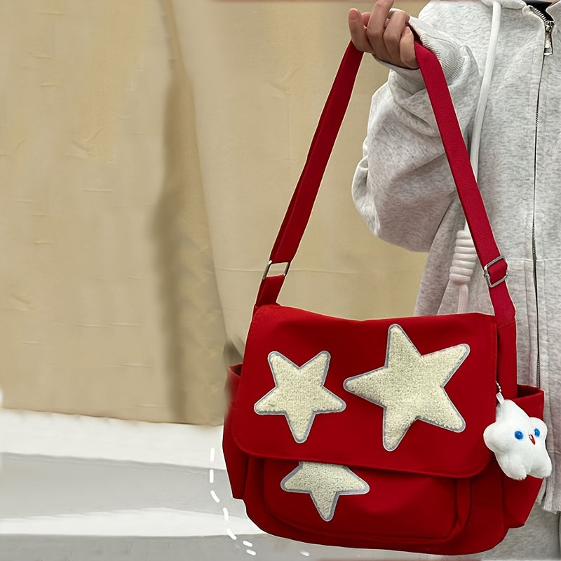 Cute Pentagram Messenger Bag - College Student Bookbag