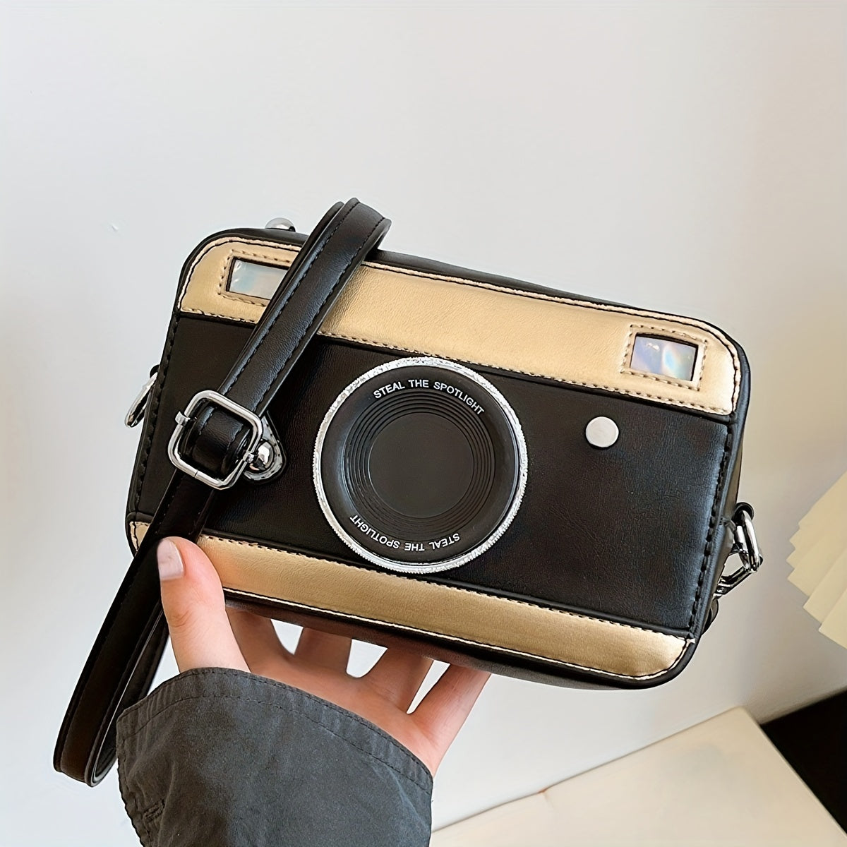 Fashion Camera Shape Shoulder Bag - Casual Square Crossbody Bag