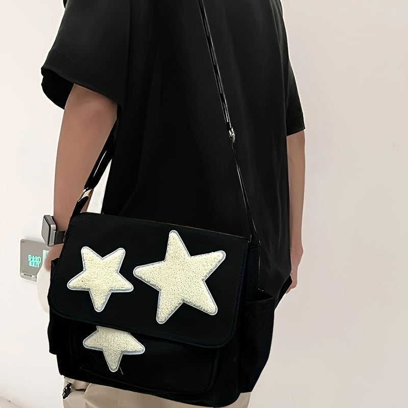 Cute Pentagram Messenger Bag - College Student Bookbag