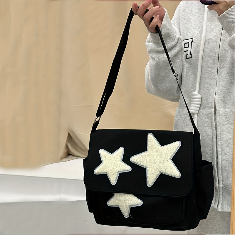 Cute Pentagram Messenger Bag - College Student Bookbag