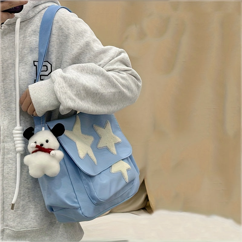 Cute Pentagram Messenger Bag - College Student Bookbag