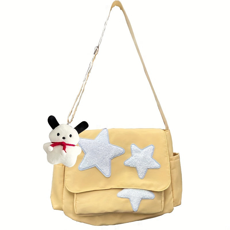 Cute Pentagram Messenger Bag - College Student Bookbag